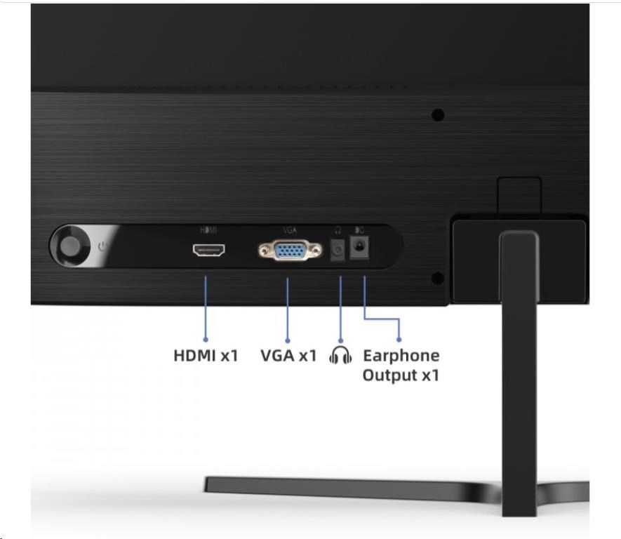 CHiQ 22" UltraSlim monitor 22F650 FHD, 100 Hz, Frameless, černý
