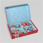 Chronicle Books Puzzle LEGO® Vianočné puzzle – vláčik, 4 × 100 dielov