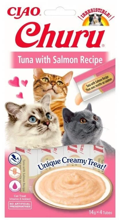Churu Cat Purée Tuna with Salmon 4x14g