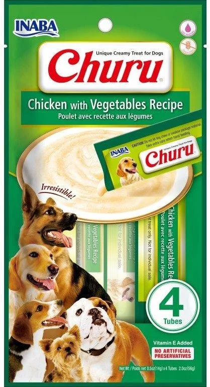 Churu Dog Chicken with Vegetables 4x14g