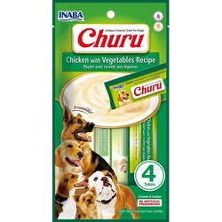 Churu Dog Kuracie mäso so zeleninou 4x14g