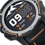 Čierno-oranžové inteligentné hodinky Hammer Watch Plus