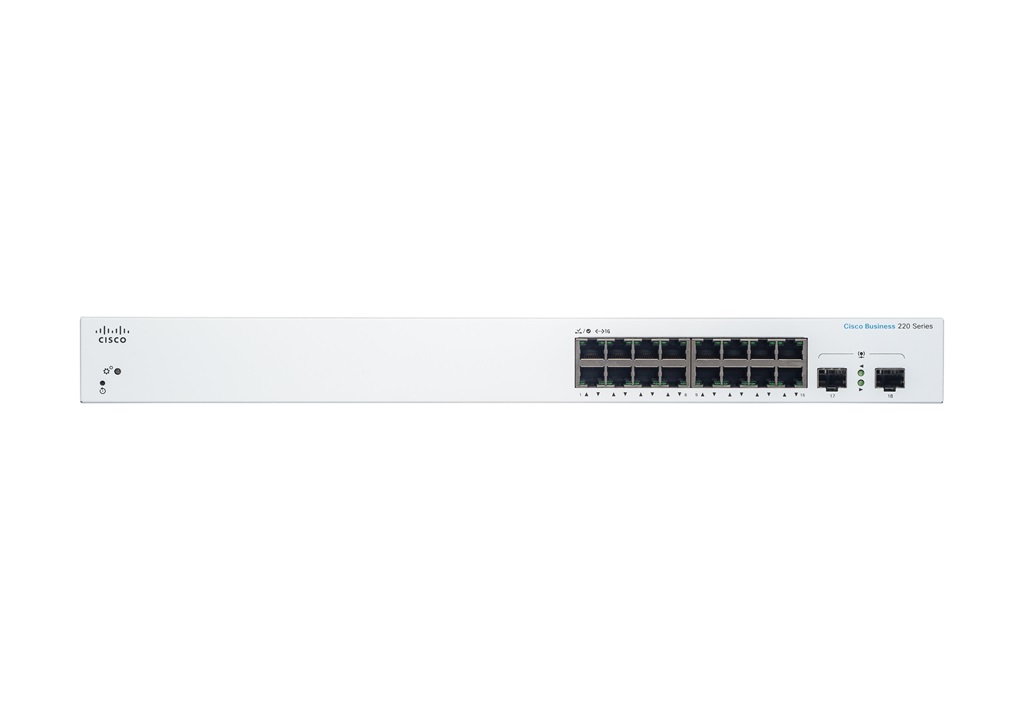Cisco CBS220-16P-2G-EU, prepínač