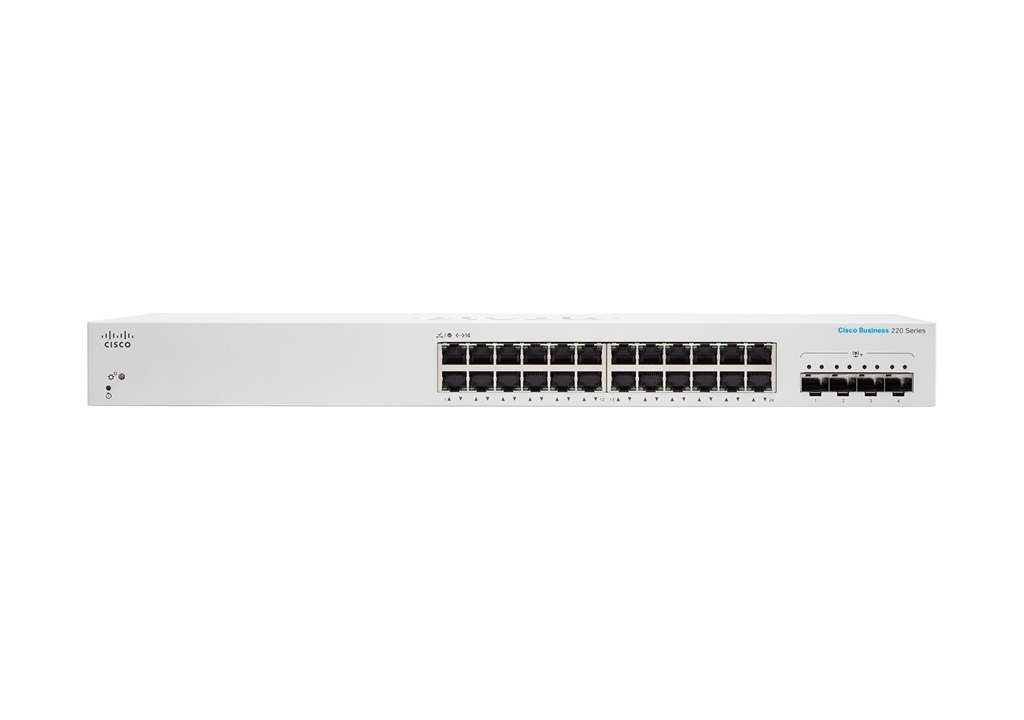 Cisco CBS220-24FP-4X-EU, prepínač