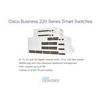 Cisco CBS220-24FP-4X-EU, prepínač