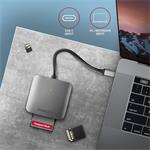 Čítačka AXAGON CRE-S3C SuperSpeed USB-C UHS-II
