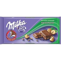 Čokoláda Milka oříšková