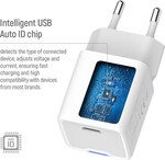 ColorWay 1x USB-C/ sieťová nabíjačka/ GaN/ PD/ PPS/ 30W, biela