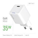 ColorWay 1x USB-C/ sieťová nabíjačka/ GaN/ PD/ PPS/ 35W/ biela