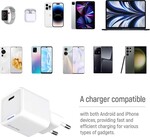 ColorWay 1x USB-C/ sieťová nabíjačka/ GaN/ PD/ PPS/ 35W, biela