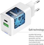ColorWay 1x USB-C/ sieťová nabíjačka/ GaN/ PD/ PPS/ QC/ 35W, biela