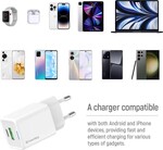 ColorWay 1x USB-C/ sieťová nabíjačka/ GaN/ PD/ PPS/ QC/ 35W, biela
