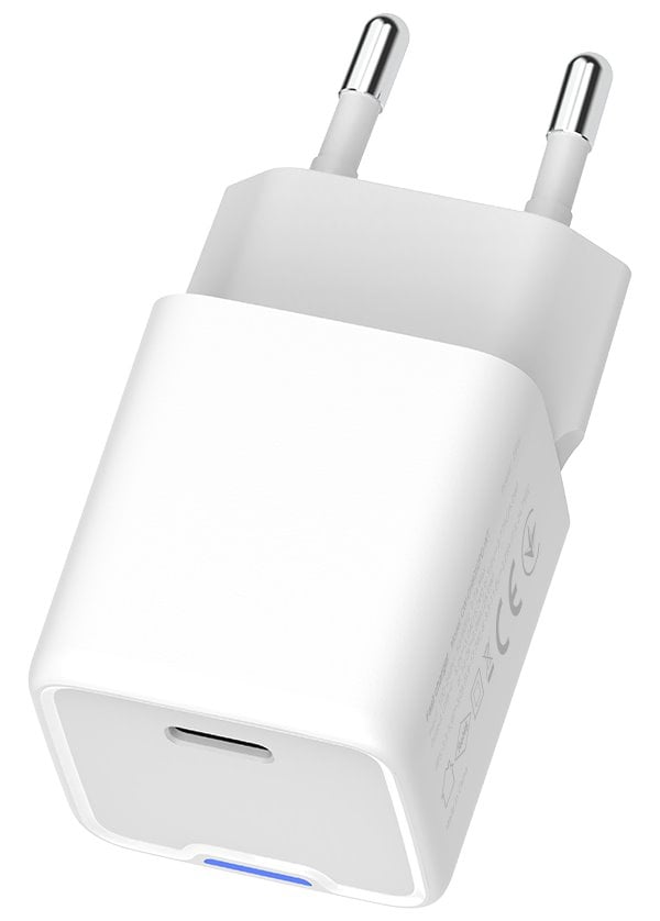 ColorWay 1x USB-C/ síťová nabíječka/ GaN/ PD/ PPS/ 35W/ Bílá