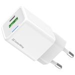 ColorWay 1x USB-C/ síťová nabíječka/ GaN/ PD/ PPS/ QC/ 35W, Bílá