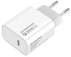 ColorWay AC nabíjačka USB-C 20W, biela CW-CHS026PD-WT