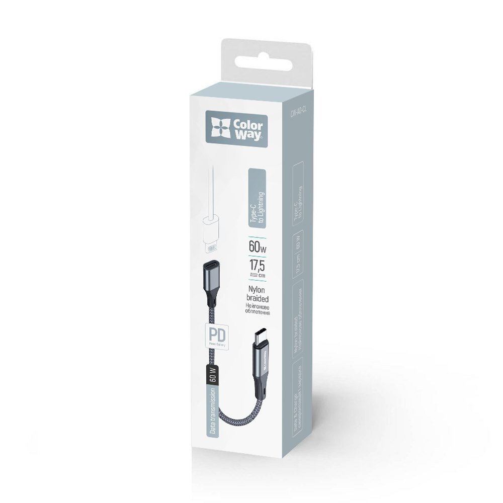 ColorWay Adaptér USB-C na Lighting/ 17.5cm