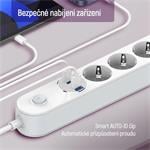 ColorWay CW-CHE44PDW/ 4x Schuko/ 2x USB-C 20W/ 2x USB-A/ kabel 2m