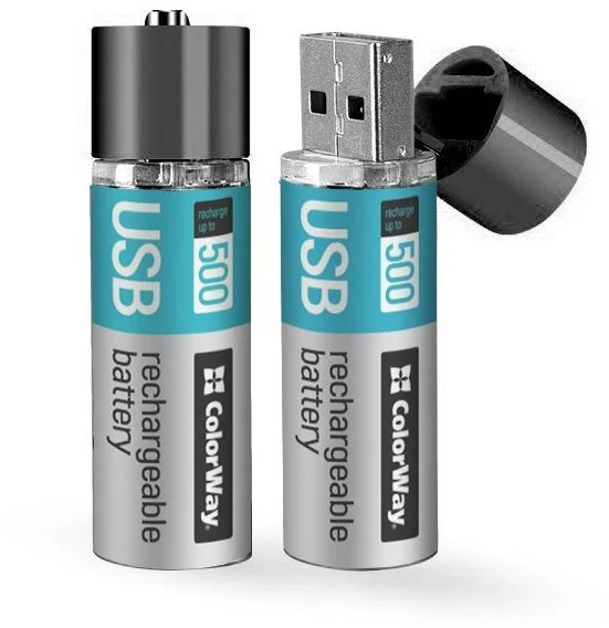 ColorWay nabíjacie batérie AA USB 1200mAh 2ks CW-UBAA-02