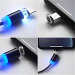 ColorWay nabíjecí kabel 3v1 USB - Lightning, microUSB a USB-C 1m, magnetický