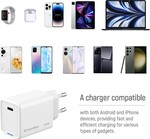ColorWay nabíječka 1x USB-C / GaN/ PD/ PPS/ 65W/ Bílá