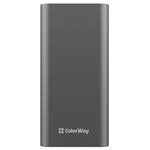 ColorWay powerbank/ 20 000 mAh/ 2x USB QC3.0/ USB-C Power Delivery 20W/ Osvetlenie/ LED/ Micro-USB/ Sivá