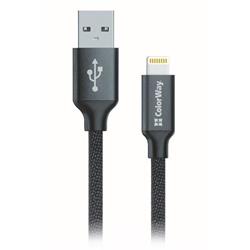 ColorWay USB 2.0 - Lightning kabel 1m 2.1A, černá