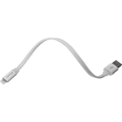ColorWay USB - Lightning kabel 25cm, plochý, bílá