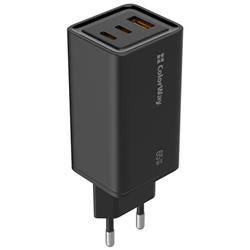 ColorWay USB nabíječka 1x USB-A, 2x USB-C/ 65W GaN3 Pro, černá