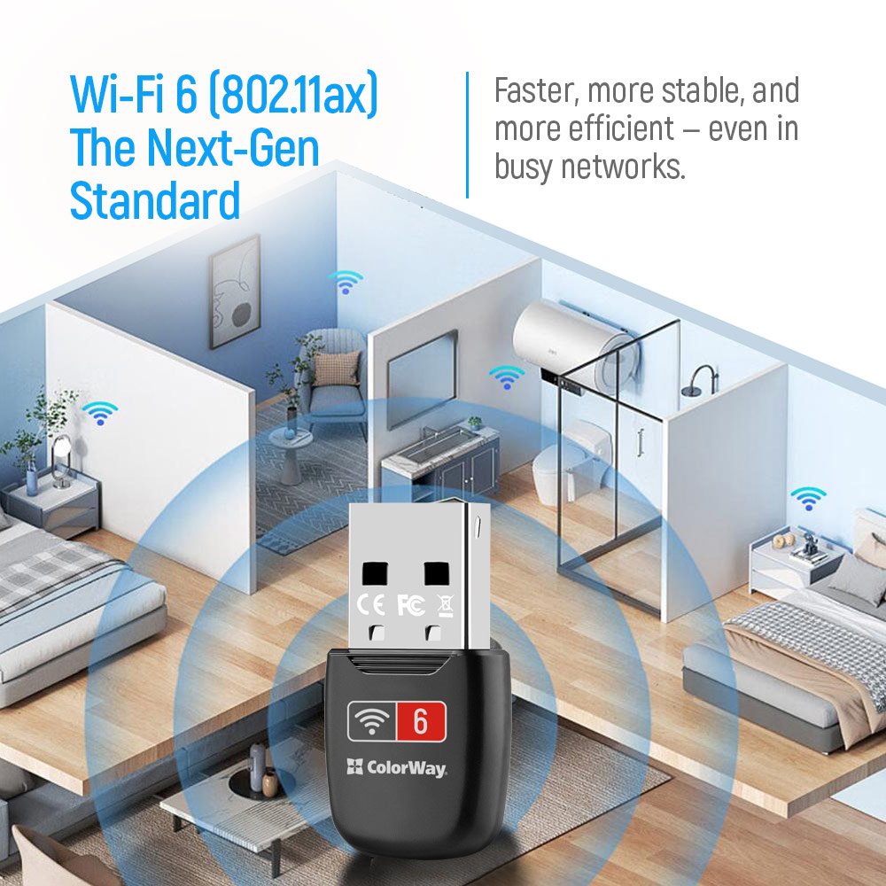 ColorWay Wi-Fi 6 USB adaptér