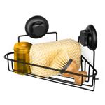 Compactor Rohová polička do koupelny  Bestlock Black bez vrtání, nosnost 12 kg, černá