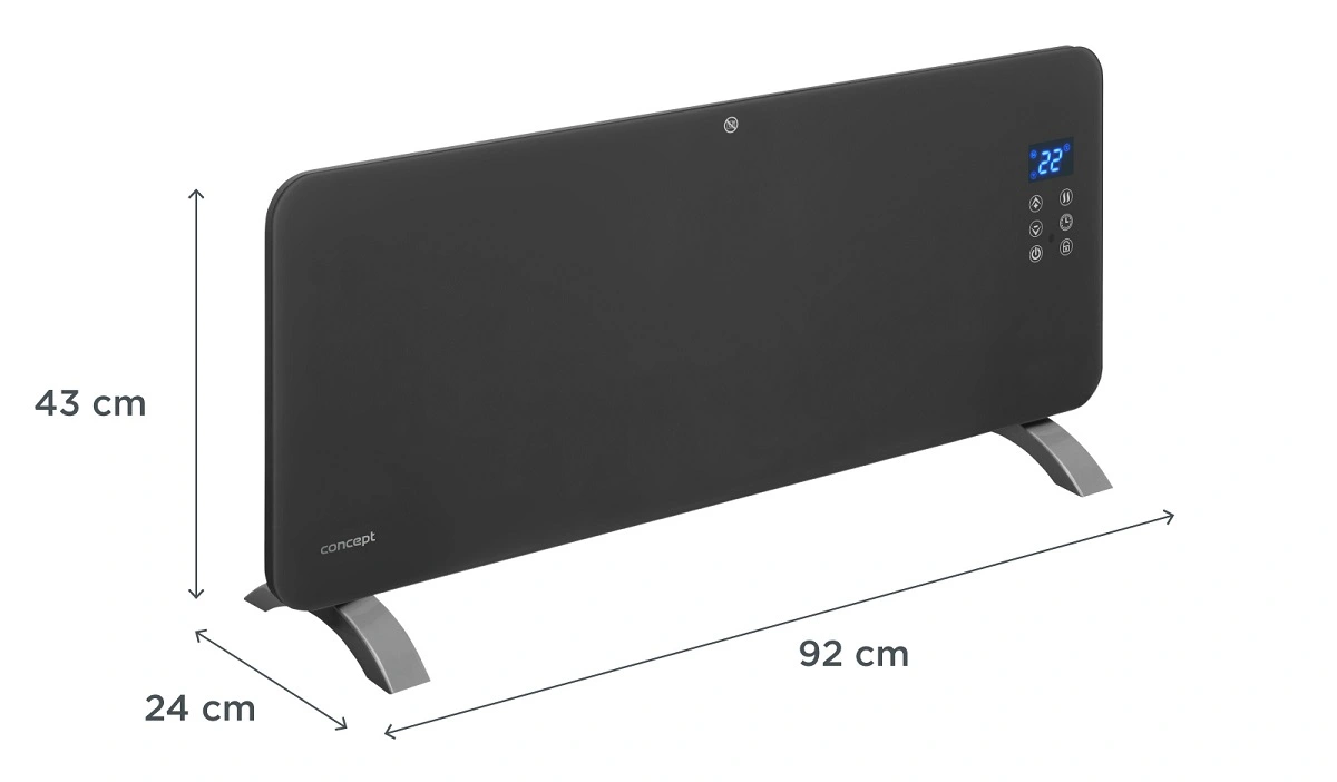 Concept KS4100 Sklenený konvektor Smart
