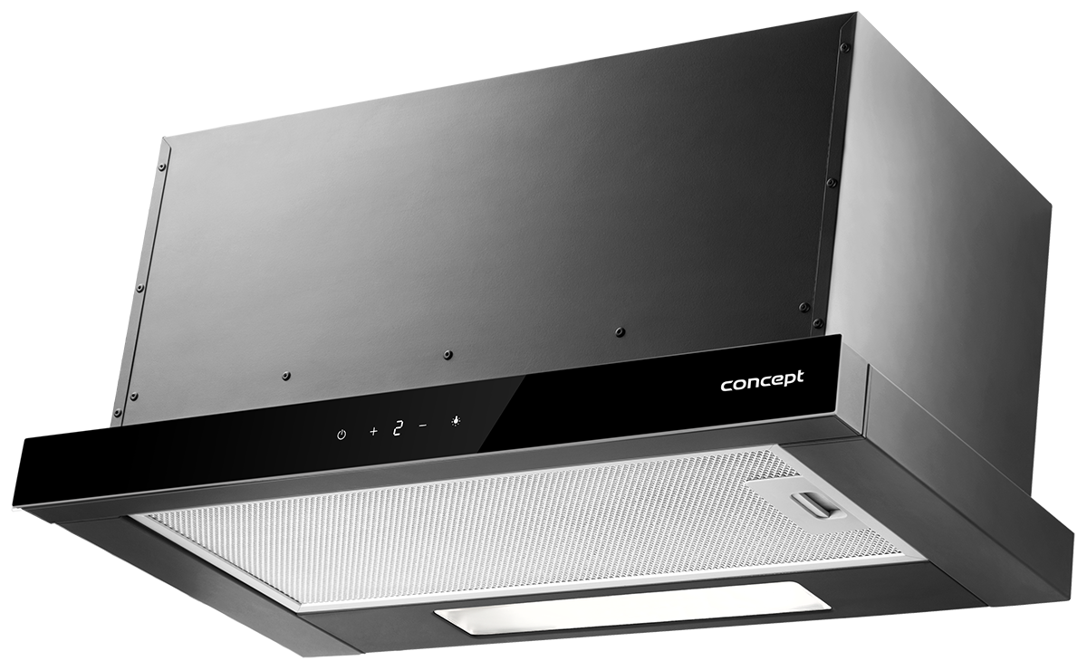 Concept OPV3860BC Vestavný odsavač výsuvný Black, 60 cm