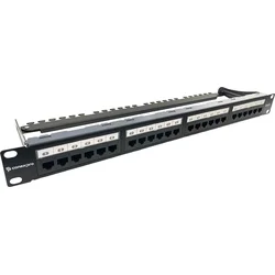 Conexpro 19" UTP patch panel, CAT6, 24 portov, 1U