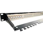 Conexpro 19" UTP patch panel, CAT6A, 24 portov, 1U