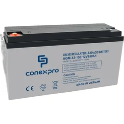 Conexpro baterie AGM 12V, 150Ah, životnost 10 let, M8