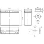 Conexpro baterie gelová, 12V, 20Ah, životnost 10-12 let, M5, Deep cycle