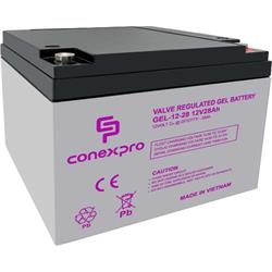 Conexpro baterie gelová, 12V, 28Ah, životnost 10-12 let, M5, Deep cycle