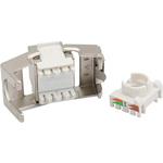 Conexpro beznástrojový keystone FTP, CAT6, stříbrný