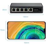 Conexpro GNT-69P51G6, PoE switch, 5x LAN, 4x PoE