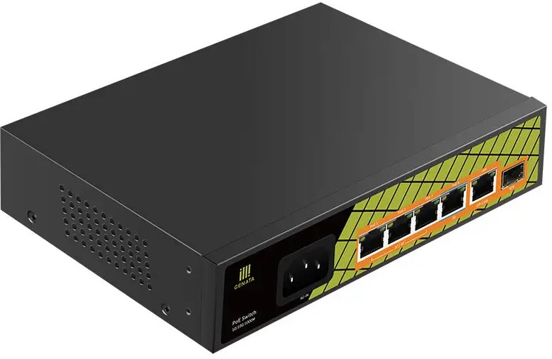 Conexpro GNT-P1006GA, PoE switch, 5x LAN, 4x PoE, 1x SFP