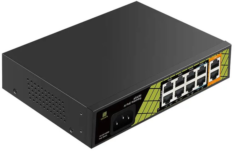 Conexpro GNT-P1210SG, PoE switch, 10x LAN, 8x PoE