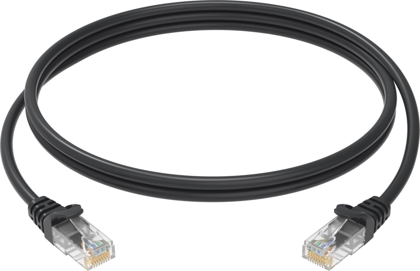 Conexpro patch kabel UTP, CAT5e, 0.25m, černý