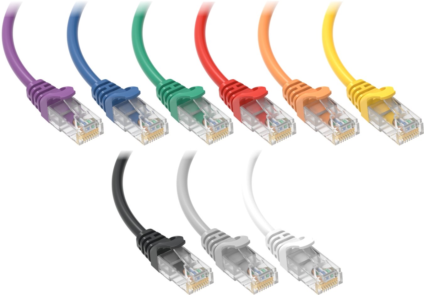 Conexpro patch kabel UTP, CAT6, 1m, černý
