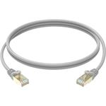 Conexpro slim patch kábel STP, CAT6A, 0,5 m, sivý