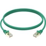 Conexpro slim patch kábel STP, CAT6A, 0,5 m, zelený