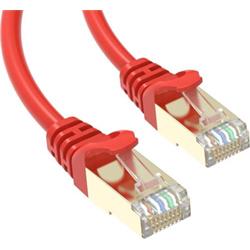 Conexpro slim patch kabel STP, CAT6A, 0.5m, červený