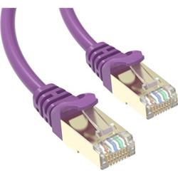 Conexpro slim patch kabel STP, CAT6A, 1m, fialový