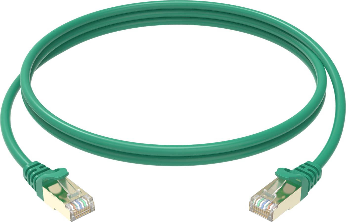 Conexpro slim patch kabel STP, CAT6A, 1m, zelený