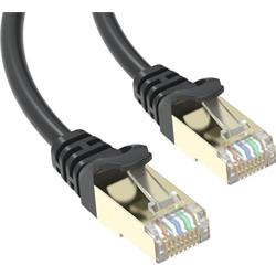 Conexpro slim patch kabel STP, CAT6A, 2m, černý