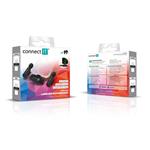 CONNECT IT Bezdrôtový mikrofón Lavalier Lightning (2 ks + prijímač) sada ČIERNA